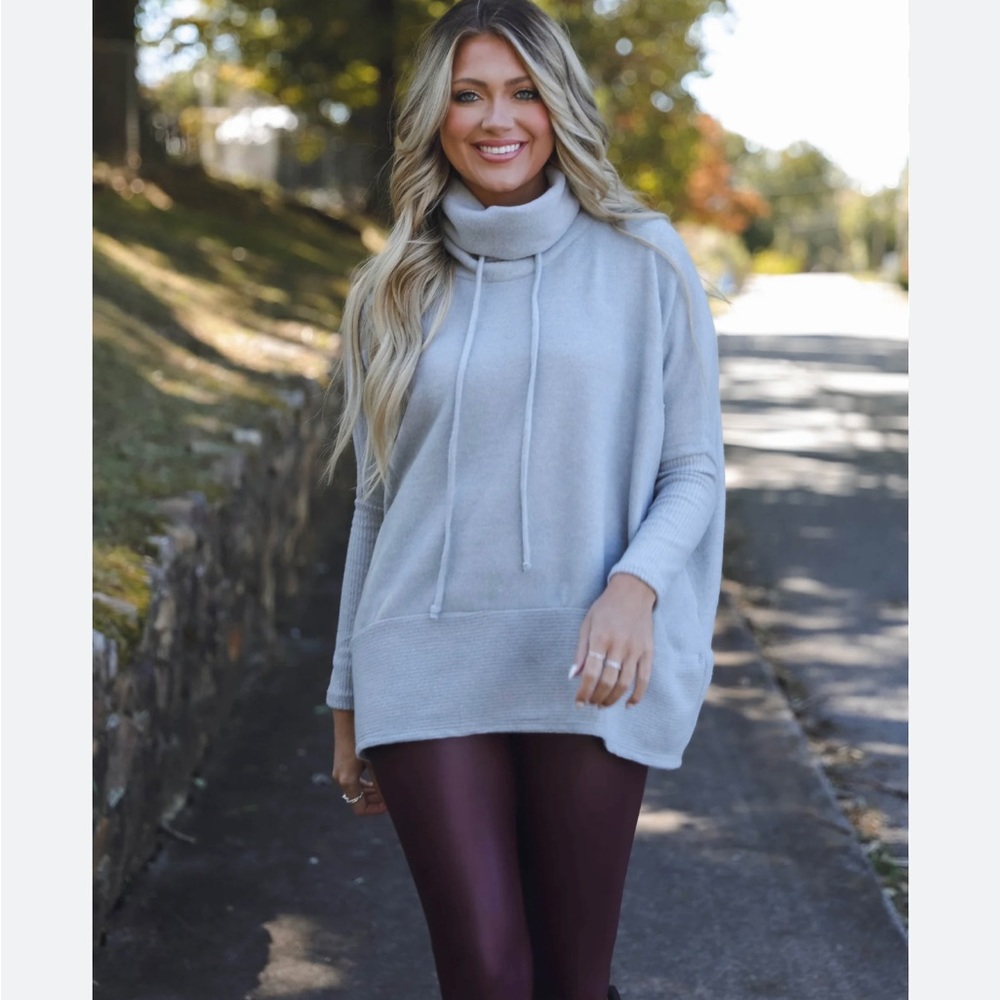 Scrunch Turtleneck Sweater